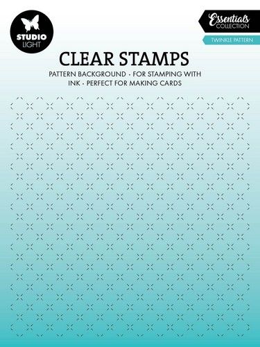 Studio Light Clear stamp Twinkle pattern Essentials nr.632 SL-ES-STAMP632 138x138x3mm *