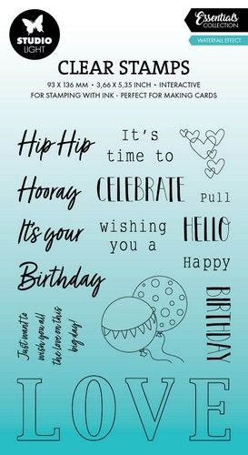 Studio Light Clear stamp Waterfall effect Essentials nr.635 SL-ES-STAMP635 93x139x3mm *