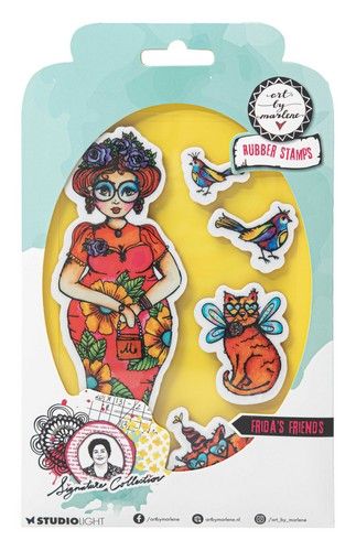 Studio Light Cling Stamp Frida‘s friends Sign. Coll. nr.702 ABM-SI-STAMP702 120x170x5mm *