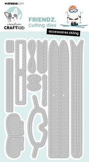 Studio Light Cutting Die Accessoires skiing Friendz nr.879 CCL-FR-CD879 128x85x1mm *
