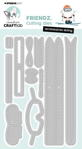 Studio Light Cutting Die Accessoires skiing Friendz nr.879 CCL-FR-CD879 128x85x1mm *