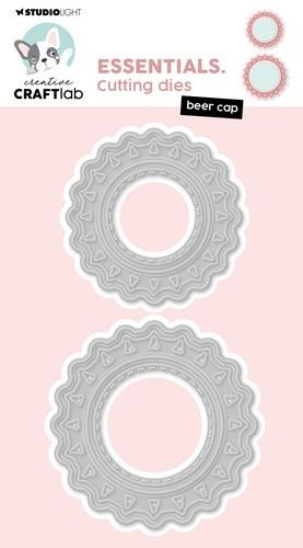 Studio Light Cutting Die Beer cap Essentials nr.818 CCL-ES-CD818 136x67mm (117018/0790) *