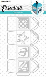 Studio Light Cutting Die Giftbox Essentials nr.393 STENCILSL393 111x204mm