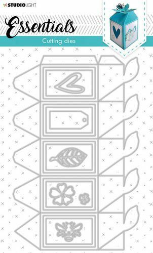 Studio Light Cutting Die Giftbox Essentials nr.395 STENCILSL395 133x205mm