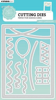 Studio Light Cutting Die Party cardshape Sweet Stories nr.820 SL-SS-CD820 148x105mm (117018/0803) *