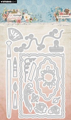 Studio Light Cutting dies Art elements V. Diaries nr.814 SL-VD-CD814 96x147mm (117018/0753) *