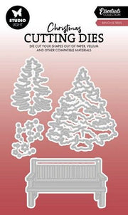 Studio Light Cutting Dies Bench & trees Essentials nr.872 SL-ES-CD872 96x136x1mm *