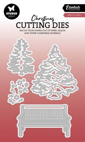 Studio Light Cutting Dies Bench & trees Essentials nr.872 SL-ES-CD872 96x136x1mm *