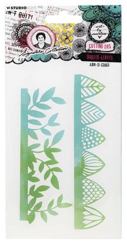 Studio Light Cutting Dies Border-leaves Sign. Coll. nr.853 ABM-SI-CD853 74x140x1mm *
