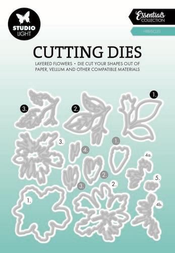 Studio Light Cutting Dies Layered - Hibiscus Essentials nr.812 SL-ES-CD812 99x101mm (117018/0761) *