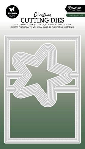 Studio Light Cutting Dies Star folding card Essentials nr.839 SL-ES-CD839 200x140mm *