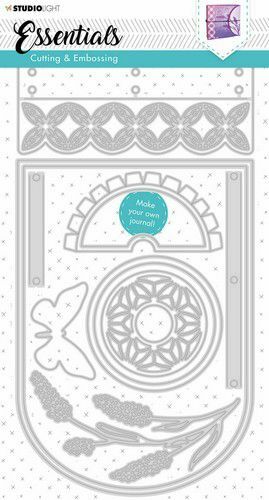 Studio Light Cutting & Emb. Die Journal Essentials nr.382 STENCILSL382 143x292mm