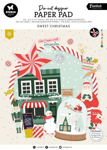 Studio Light Die-cut Designer PP Sweet Christmas Ess. nr.218 SL-ES-DCPP218 210x294x4mm *