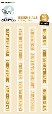 Studio Light Hot Foil Cutting Die Wordz Essentials nr.12 CCL-ES-HFCD12 129x65x1mm *