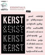 Studio Light Mask & stamps Kerst Essentials nr.09 CCL-ES-MST09 150x161mm *