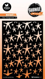 Studio Light Mask Star background Grunge Coll. nr.286 SL-GR-MASK286 105x148mm *