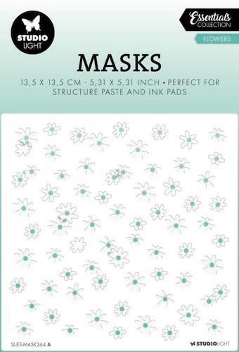Studio Light Mask Stencil Flowers Essentials nr.264 SL-ES-MASK264 135x135x1mm *