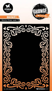 Studio Light Mask Swirly frame Grunge Coll. nr.287 SL-GR-MASK287 105x148mm *