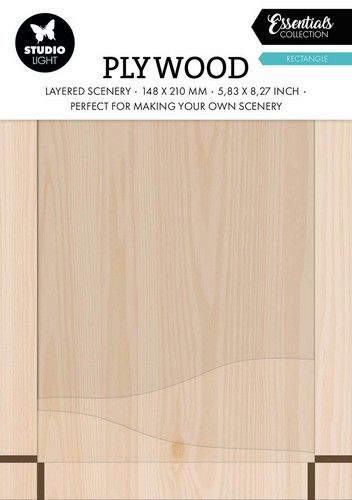Studio Light Plywood Rectangle Essentials nr.03 SL-ES-PW03 148x210mm (117018/0757) *