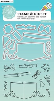 Studio Light Stamp & Cutting Die Party time Sweet Stories nr.79 SL-SS-SCD79 148x105mm (117018/0799) *