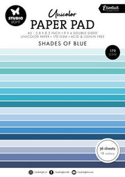 Studio Light Unicolor paper pad Shades of blue Essent. nr.157 SL-ES-UPP157 148x210x8mm (117018/0709) *