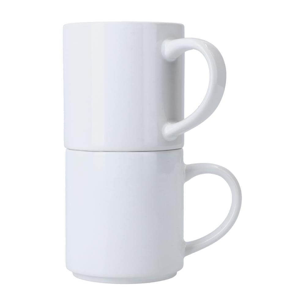 Sublimatie mok Wit 80mm -10oz - (SPM.080.095.001) - "Stapelmok"