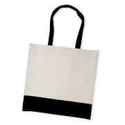 Sublimatie Shopper Polylinnen - Zwarte Onderkant en Handvatten (SBB.520.470.001)