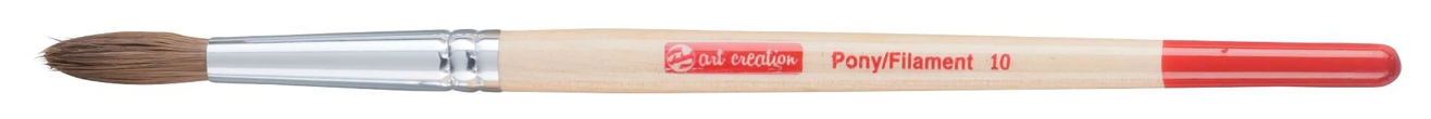 Aquarelpenseel Rond van Ponyhaar/Polyester nr 10 (TALRP10)