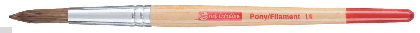 Aquarelpenseel Rond van Ponyhaar/Polyester nr 14 (TALRP14)