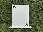 Foto/Tekstbord met hartjes op  standaard - sublimatie (Li standaardhart)