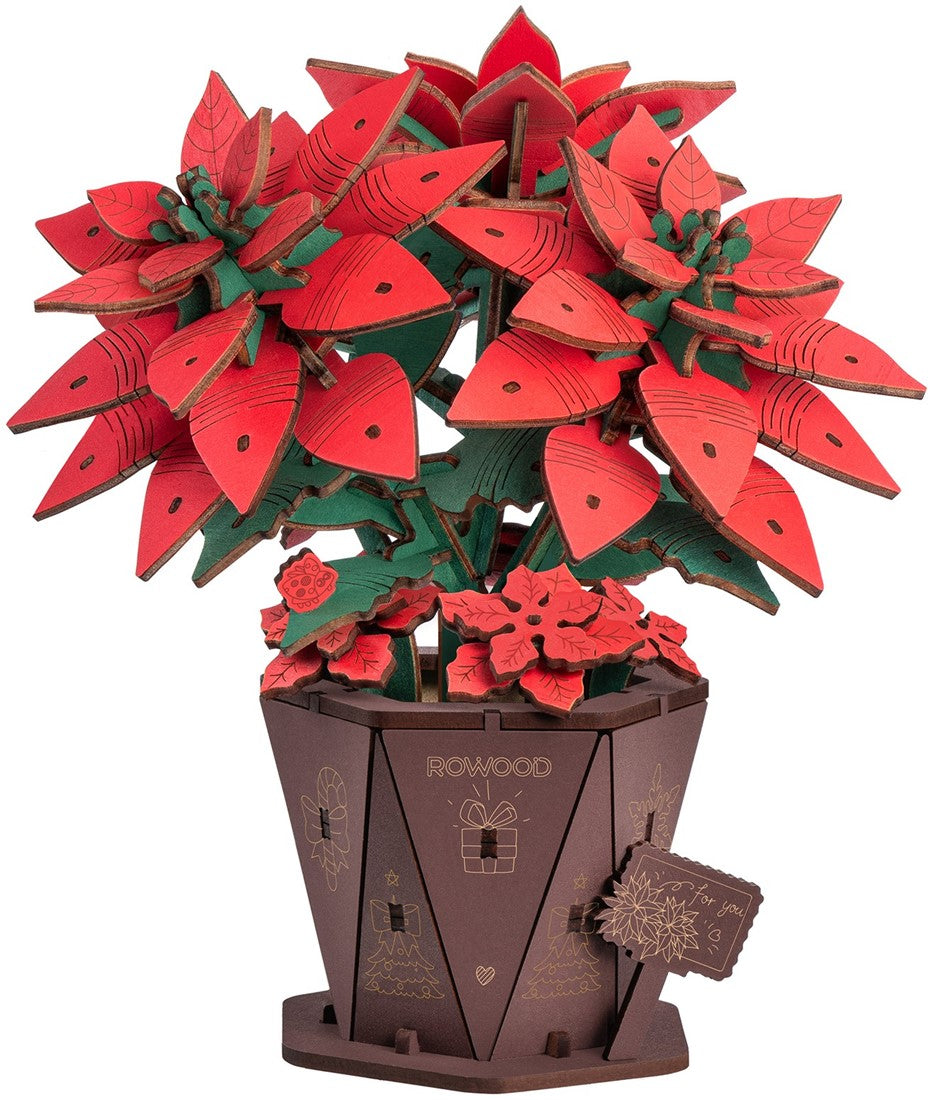 Robotime Kerstster (Poinsettia) (TF001)