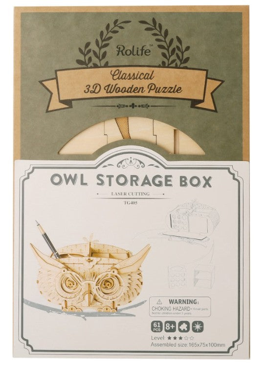 Robotime Owl Storage Box (TG405)