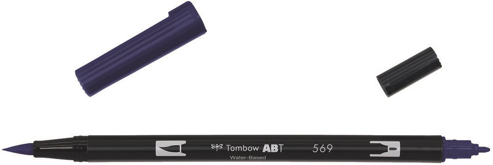 Tombow ABT dubbele brushpen Jet Blue ABT-569 *