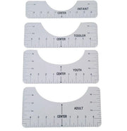 T-shirt Uitlijnhulp - set 4 stuks (123456)