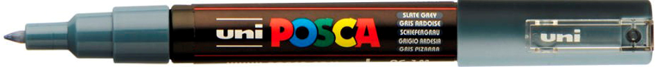 Uni Posca Verfmarker - lijndikte: 0,7 mm - PC-1MC - Leigrijs - 61