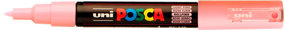 Uni Posca Verfmarker - lijndikte: 0,7 mm - PC-1MC - Licht Roze - 51