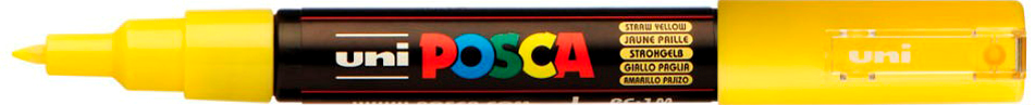 Uni Posca Verfmarker - lijndikte: 0,7 mm - PC-1MC - Strogeel - 73