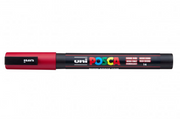 Uni Posca Verfmarker - lijndikte: 0,9-1,3 mm - PC-3M - Donkerrood - 14