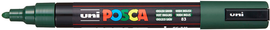 Uni Posca Verfmarker - lijndikte: 2,5 mm - PC-5M - Engels Groen - 83