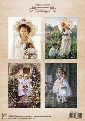 3D Knipvel - Nellie Snellen - Vintage Family