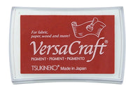 Tsukineko • VersaCraft Stempelkussen Groot - Cherry Red (VK-000-K03) *