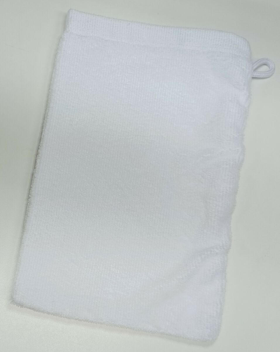 Washandje - Wit - Microvezel - onbedrukt (Geschikt voor Sublimatie)