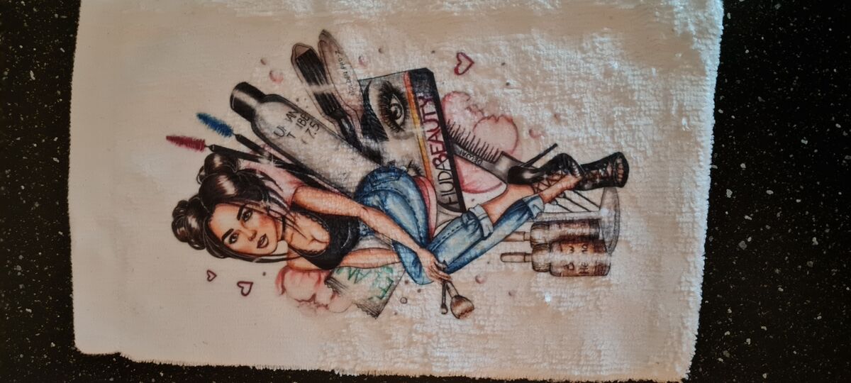 Washandje - Wit - Microvezel - onbedrukt (Geschikt voor Sublimatie)