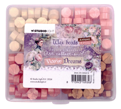 Studio Light • Victorian Dreams Wax Beads 4 Colors Pink (JMA-VD-WAX13)