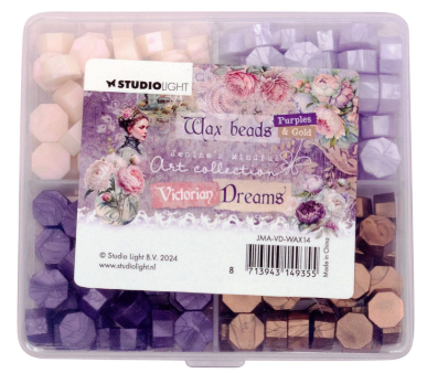 Studio Light • Victorian Dreams Wax Beads 4 Colors Purple (JMA-VD-WAX14)