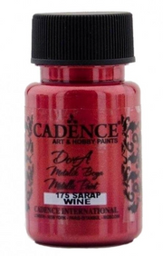 Cadence - Dora Acrylverf Metallic - Wine - 50ml - (0175)