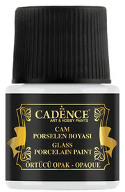 Cadence - Glas- en Porseleinverf - Opaque - Wit - 45 ml (0001) *