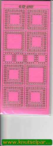 Stickervel - Roze/Goud (AFGEPRIJSD)
