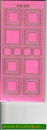 Stickervel - Roze/Goud (AFGEPRIJSD)