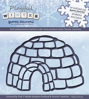 Die - Yvonne Creations - Playful Winter - Igloo (AFGEPRIJSD)